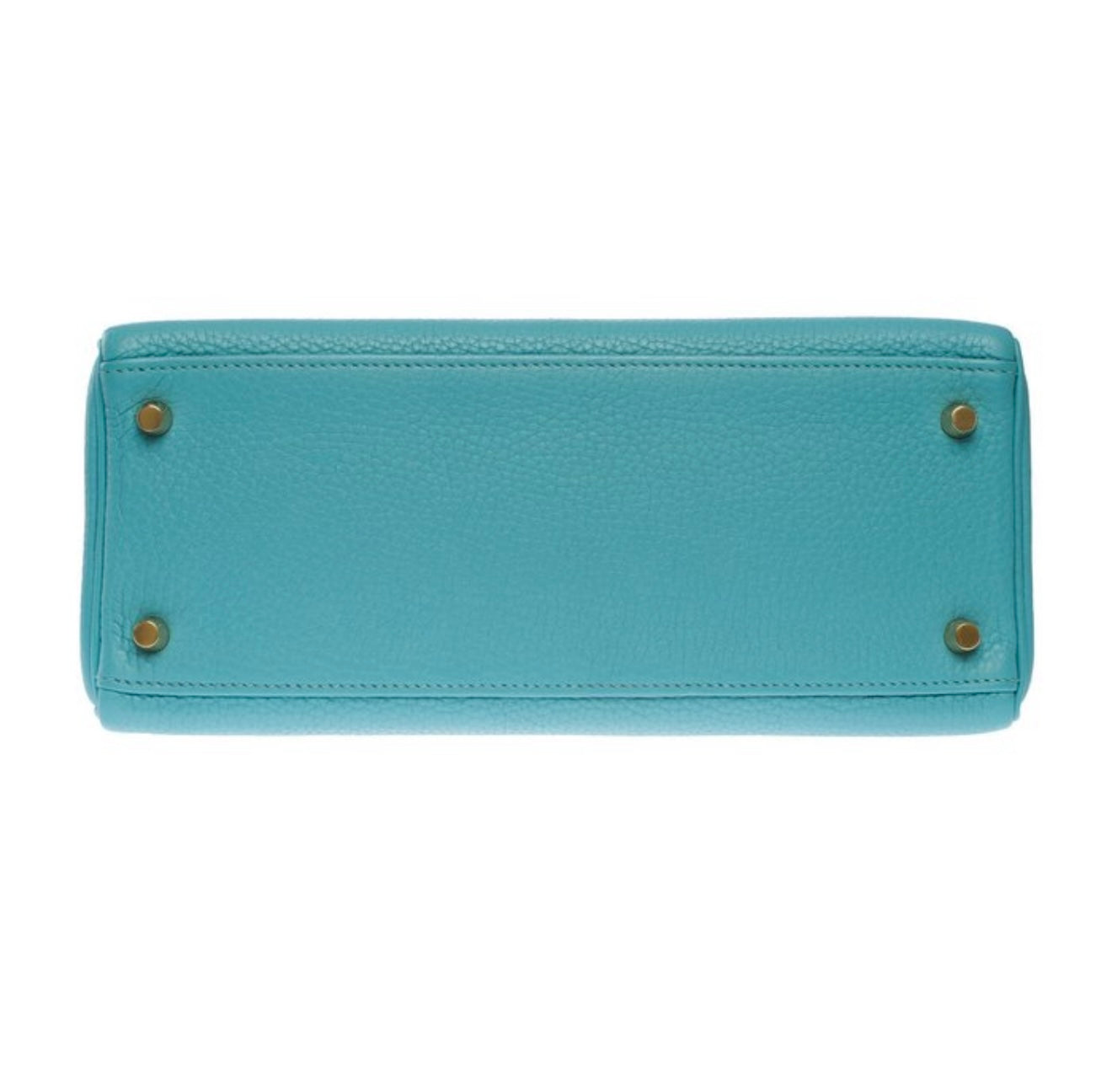 Hermès Kelly 28 Togo Leder „Blue Atoll“ – mit Gold-Hardware & Full Set (2015)