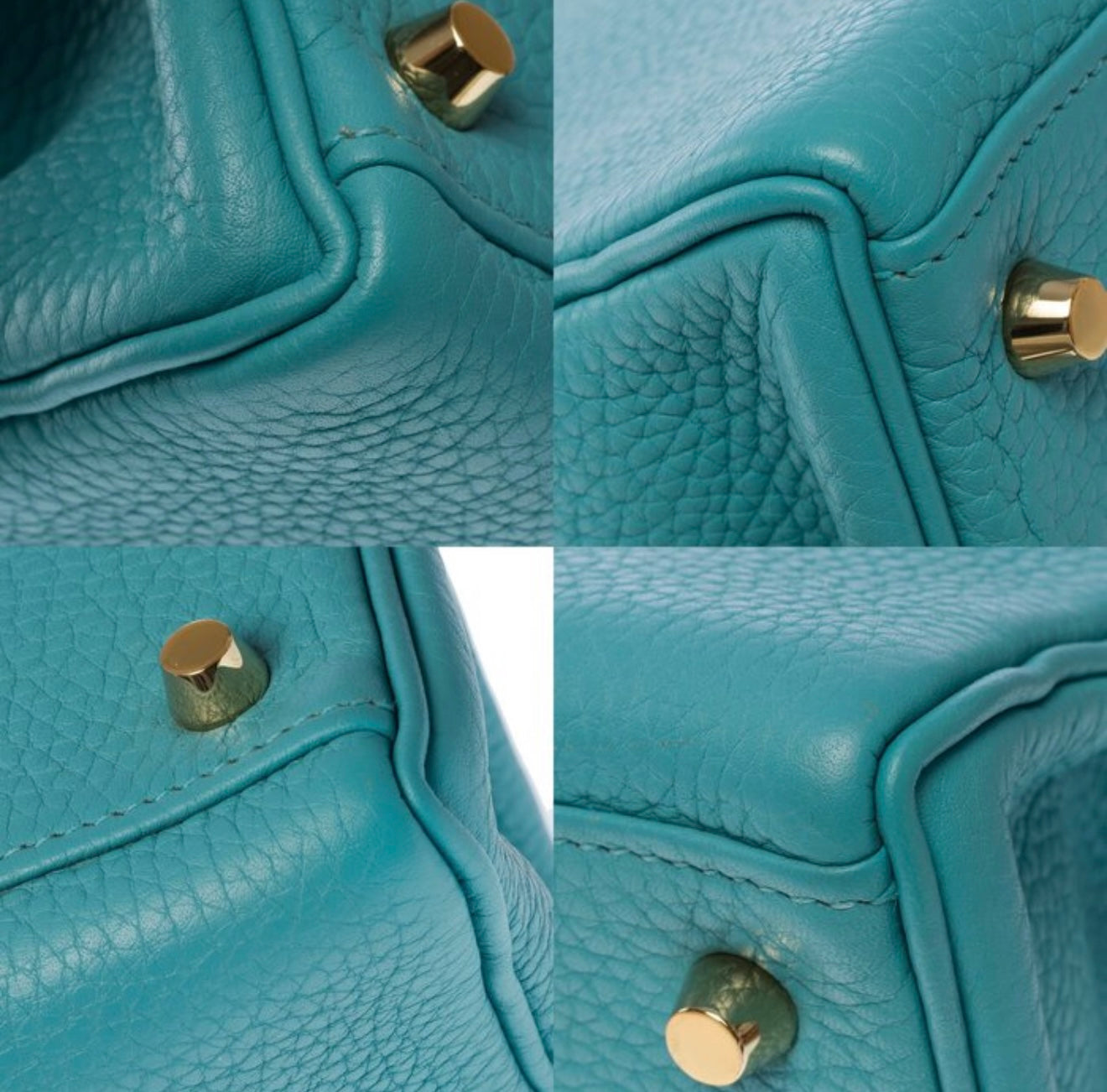 Hermès Kelly 28 Togo Leder „Blue Atoll“ – mit Gold-Hardware & Full Set (2015)