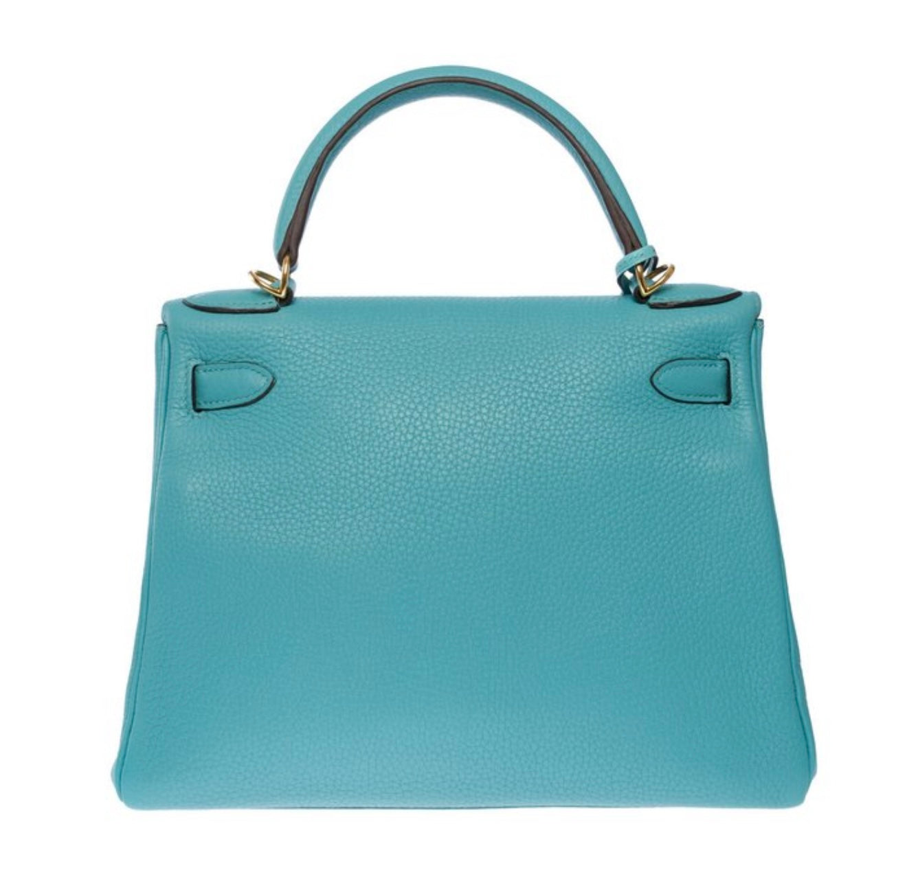 Hermès Kelly 28 Togo Leder „Blue Atoll“ – mit Gold-Hardware & Full Set (2015)