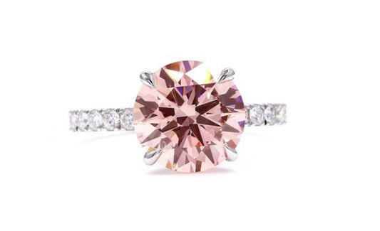 3.52 ct Fancy Vivid Pink Diamantring – 18K Weißgold – IGI-Zertifikat